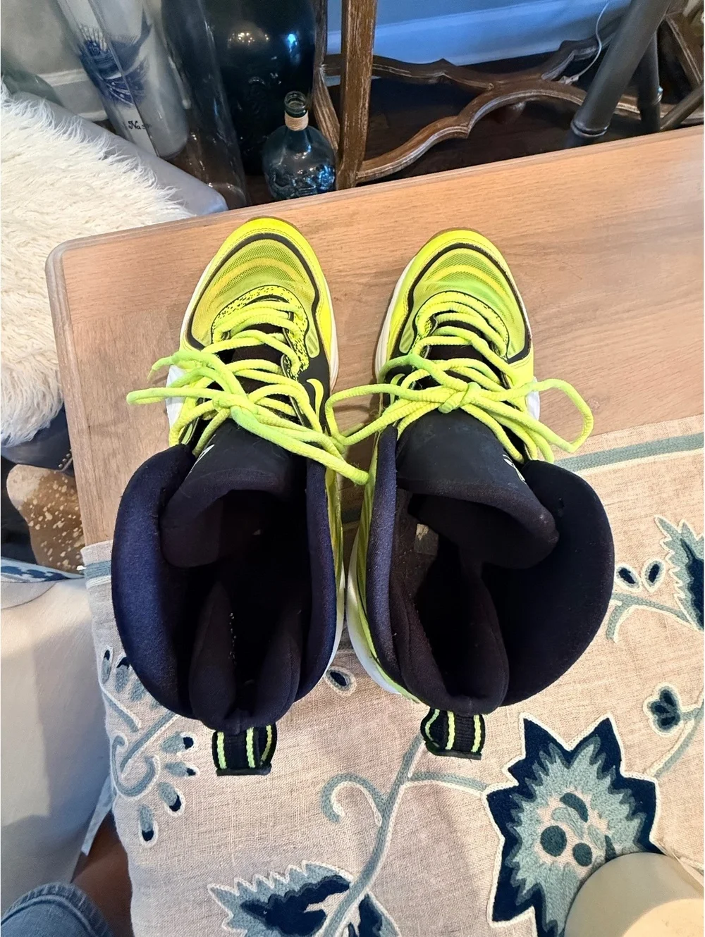 Nike Air Penny V HL Highlighter Volt Basketball Sneakers